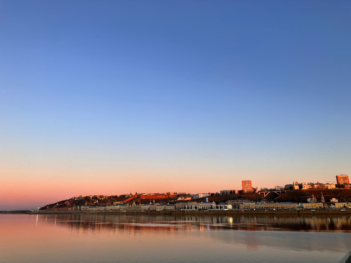 Закат на Стрелке прекрасен