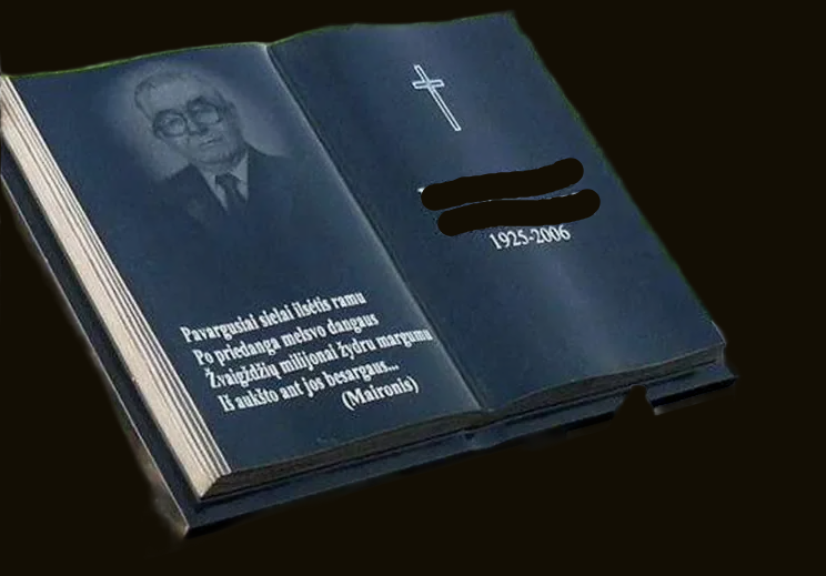 Горизонтальныйй памятник книга