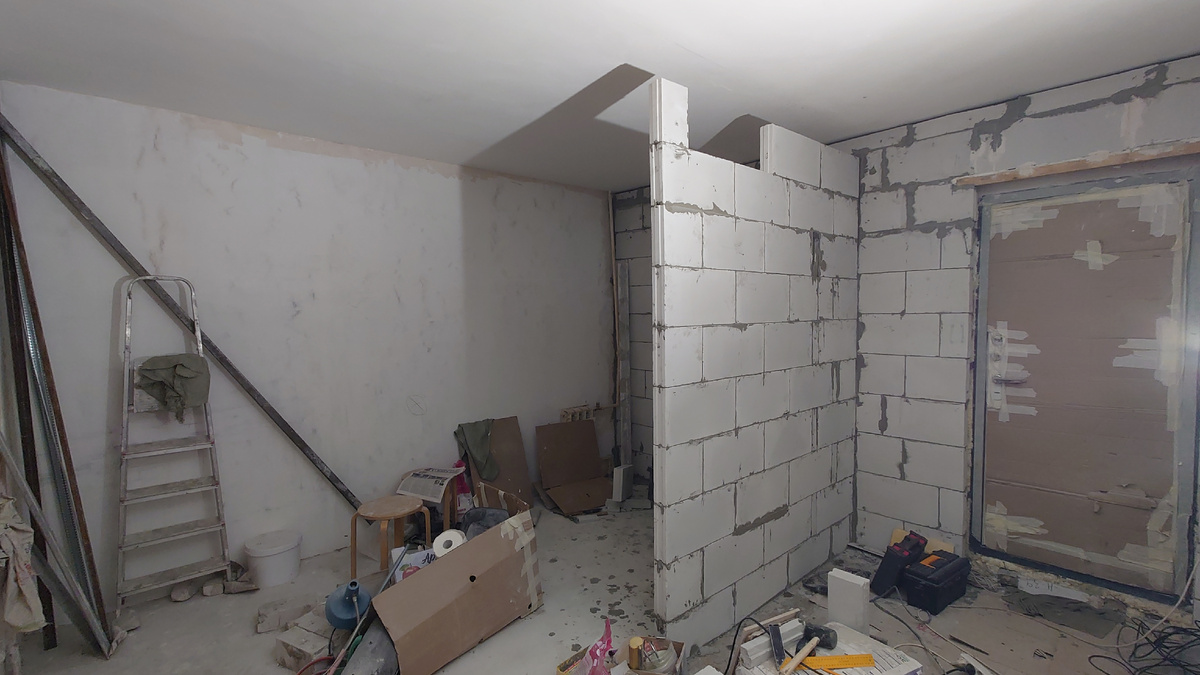 В данный момент квартира выглядит так