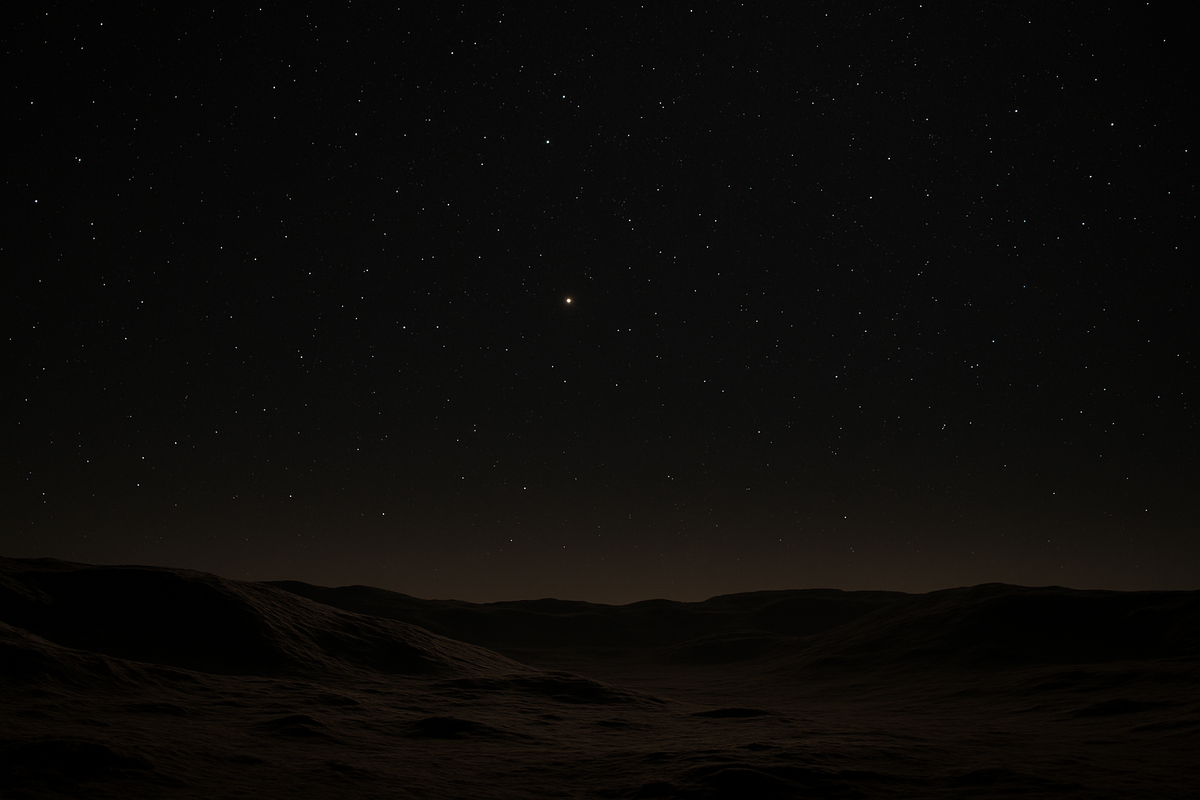 Земля отсюда была бы всего лишь тусклой искрой среди миллионов других.