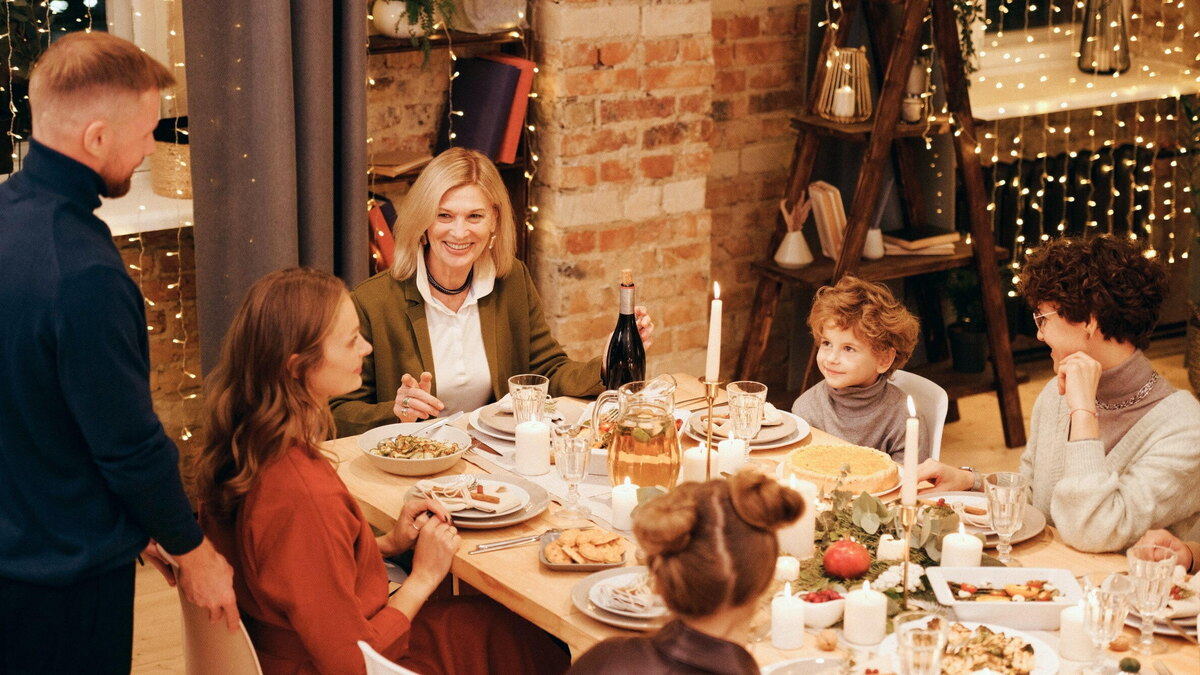 ужин в семье