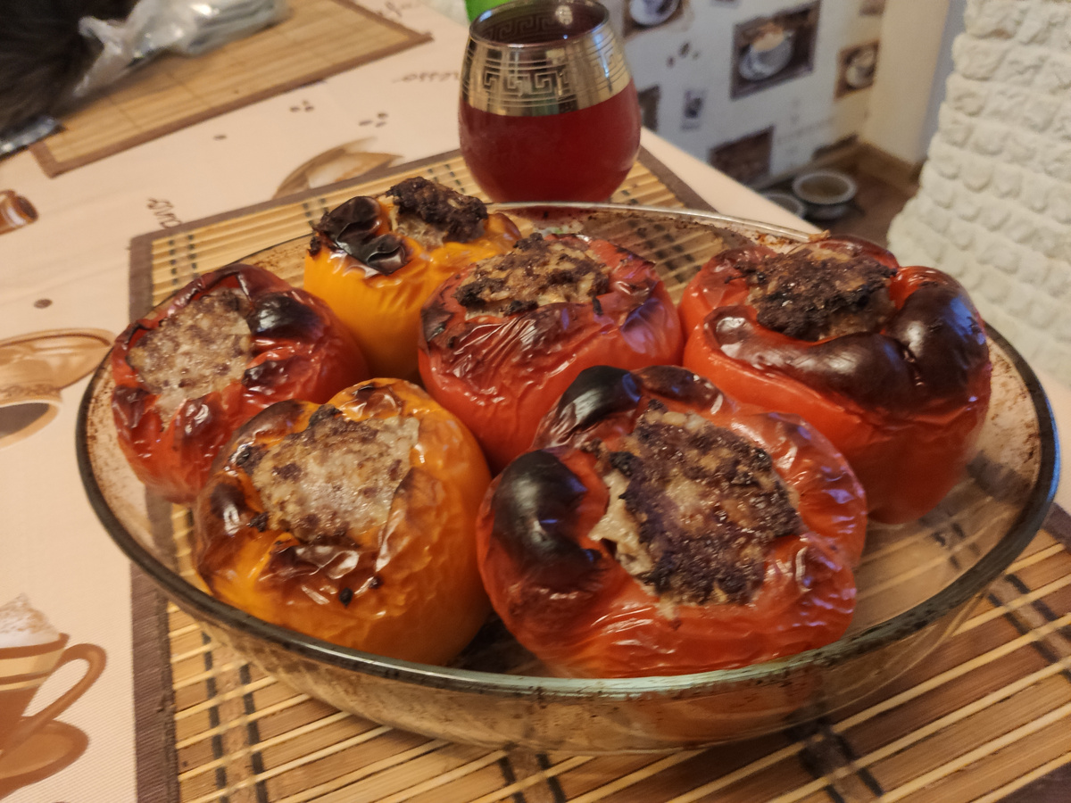 Перцы фаршированные куриным фаршем