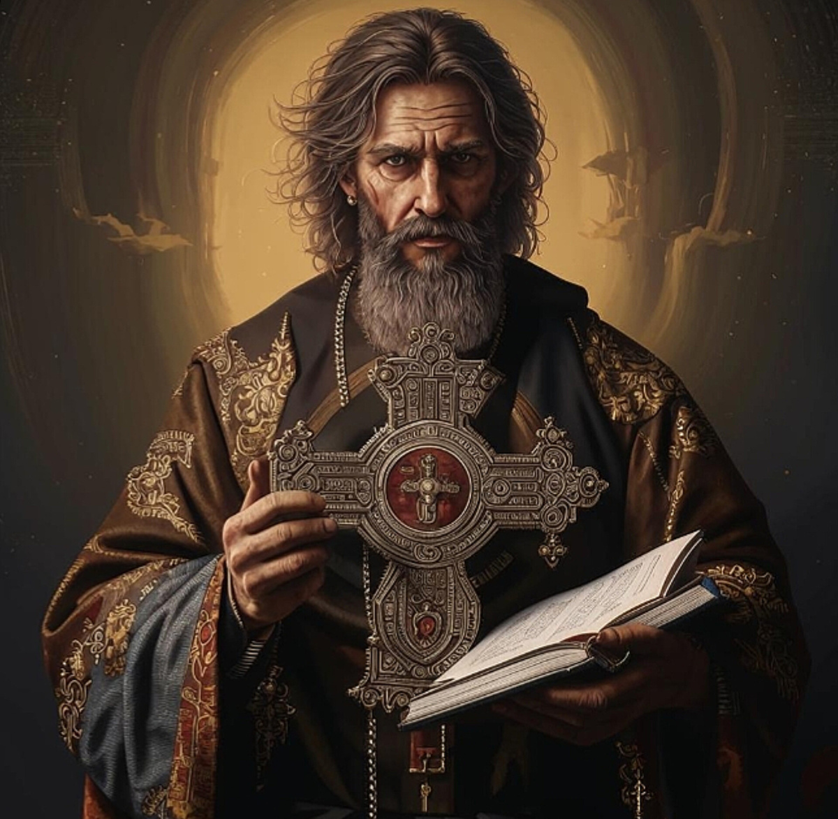 "Но держит крест-молитвослов