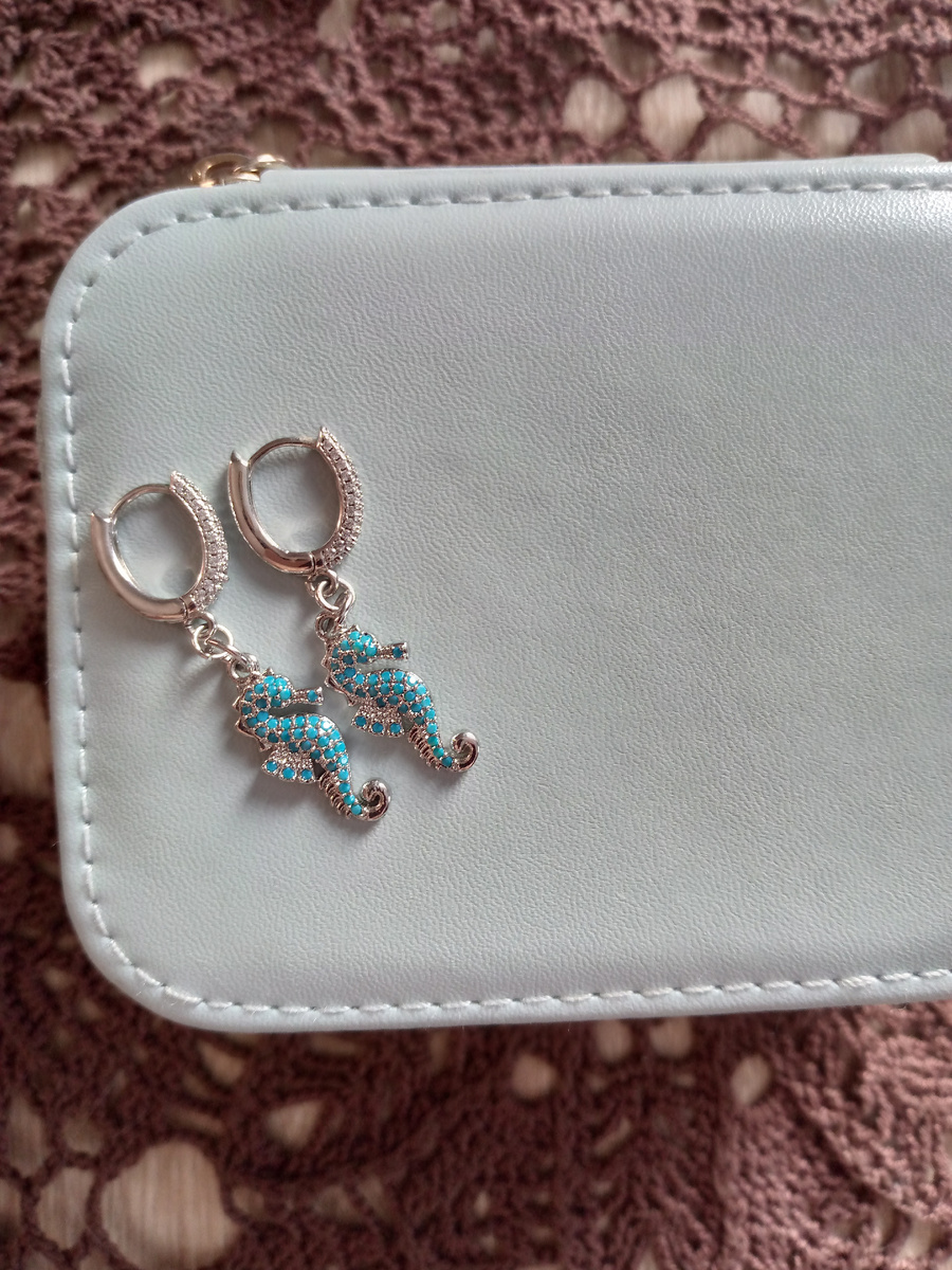 Серьги "Морские коньки"