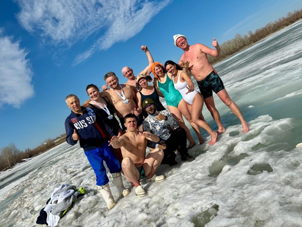 После заплыва