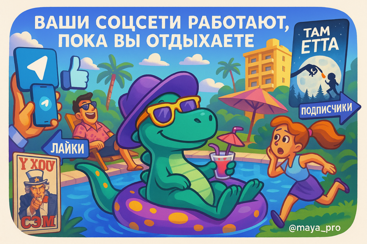    Автоматизация в отпуске: как заставить соцсети работать за вас, пока вы кайфуете на пляже Артур Хорошев