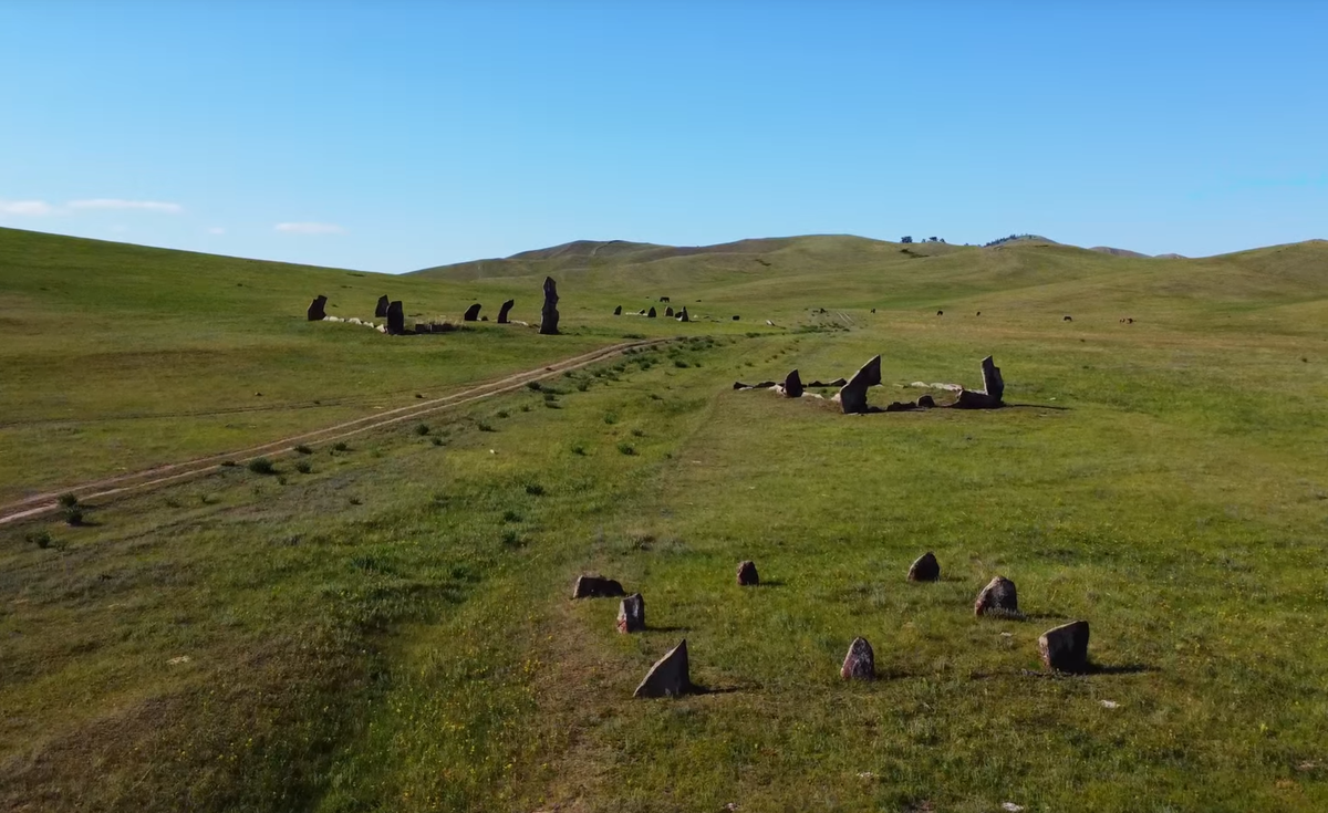 Сафроновский курганный комплекс. Вид сверху.