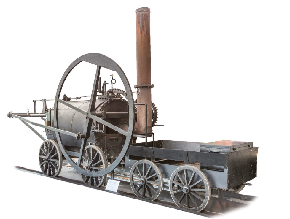 Картинки Яндекса. Паровоз Ричарда Тревитика 1804 года 