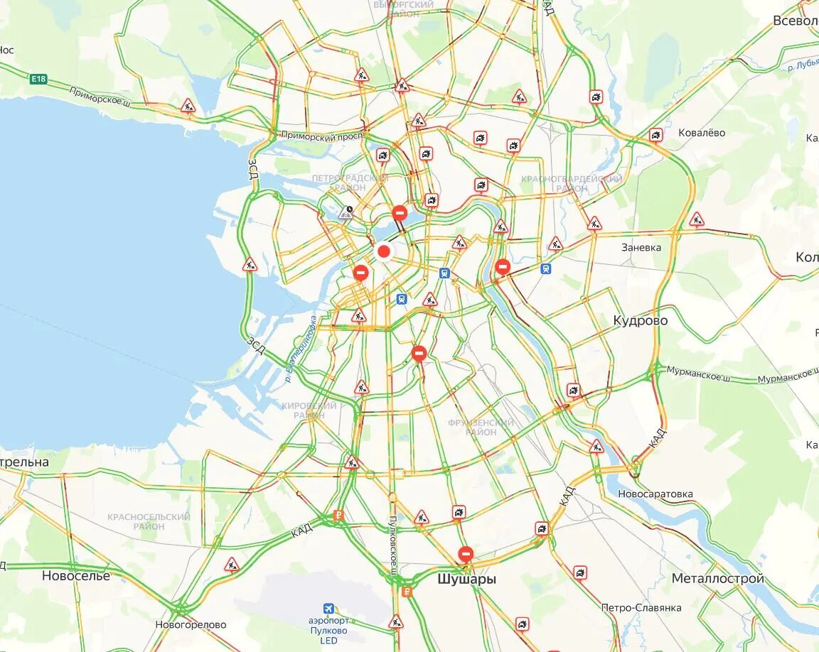    Фото: скрин "Яндекс.Пробки"