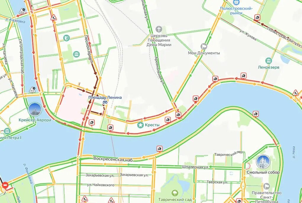    Фото: скрин «Яндекс.Пробки»