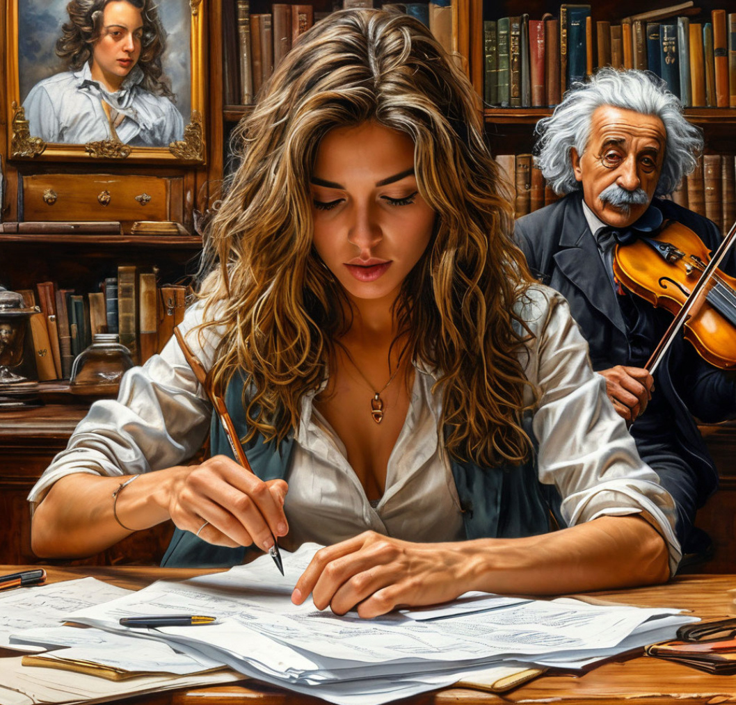 Альберт Эйнштейн пытается наставить писателя на путь истинный