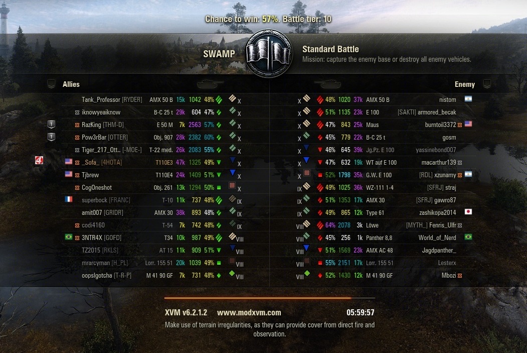 Вначале игры можно поставтиь ХВМ. Единственный плюс - знать кто играет против тебя. Рак, или же хай скилл игрок.