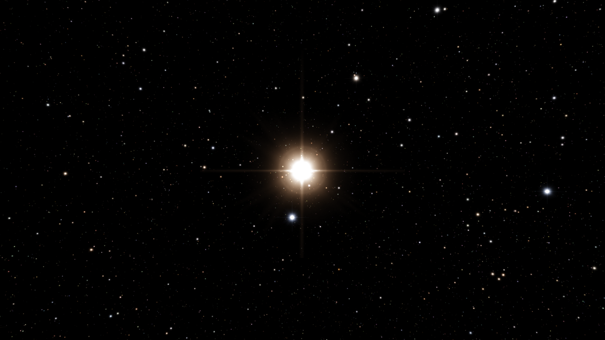 Так будет выглядеть звезда Глизе 710 в ночном небе Земли в момент максимального сближения с Солнцем