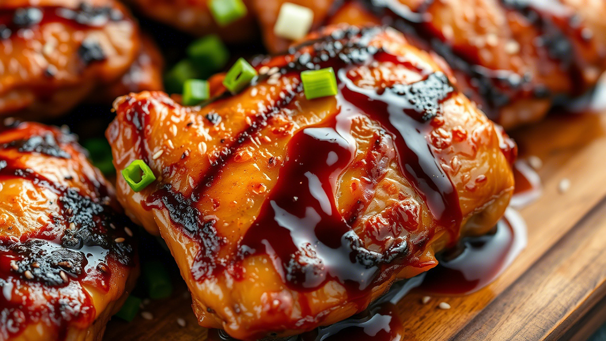 Куриные бедра с соусом терияки