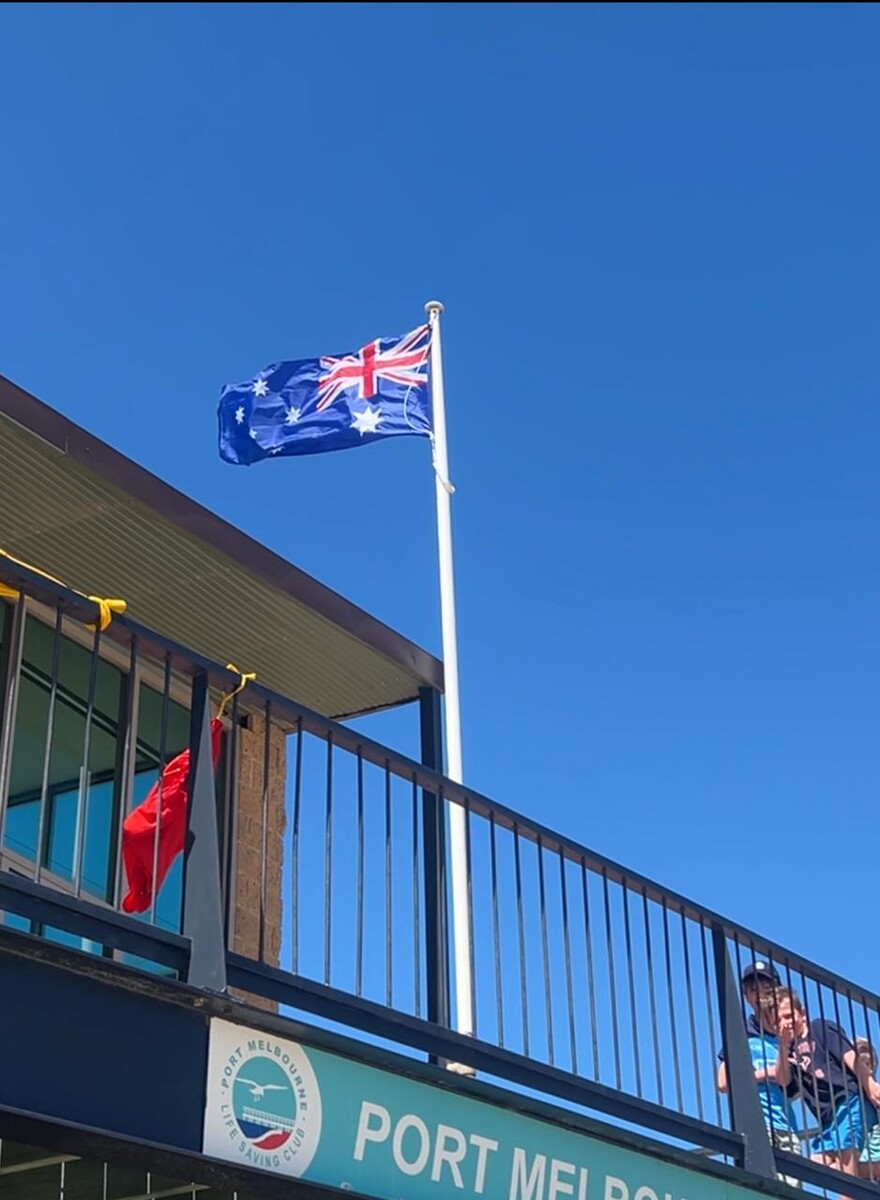 Port Melbourne. Life saving club. 17 января 2025.
