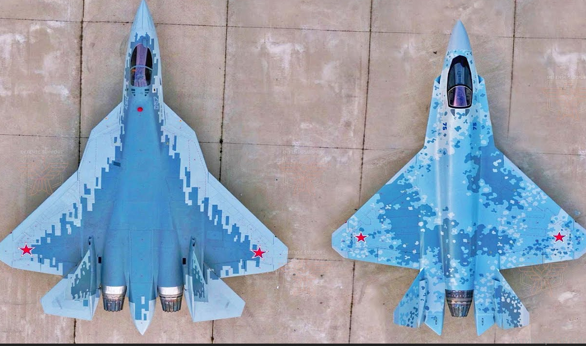 Сравнительные размеры Су-57 и Су-75. Информация по открытым источникам. Рендер ОАК