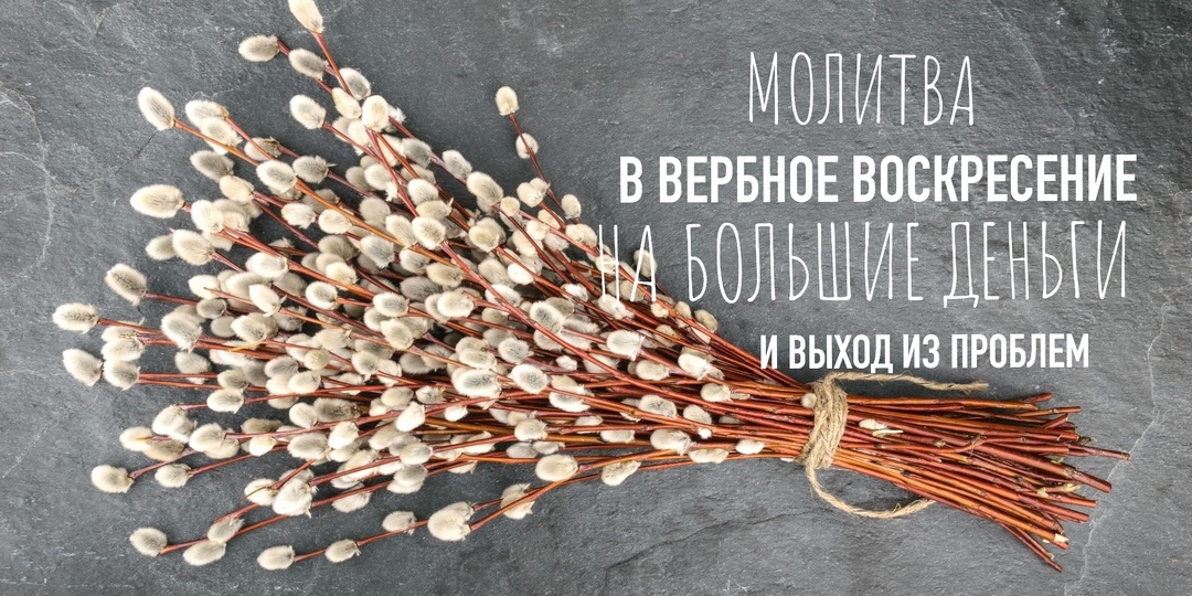 Мощная молитва в Вербное Воскресенье - на большие деньги и выход из проблем.