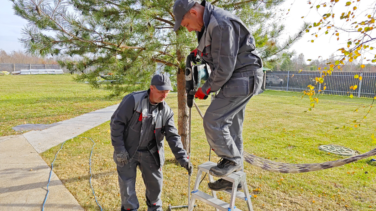 Монтаж заземления