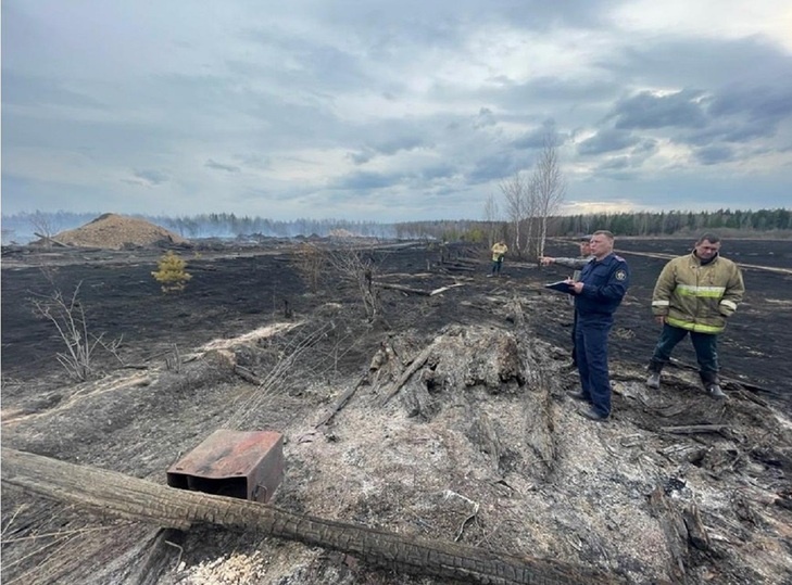     Пожар в Сосьве / фото: пресс-служба Следственного управления СКР по Свердловской области
