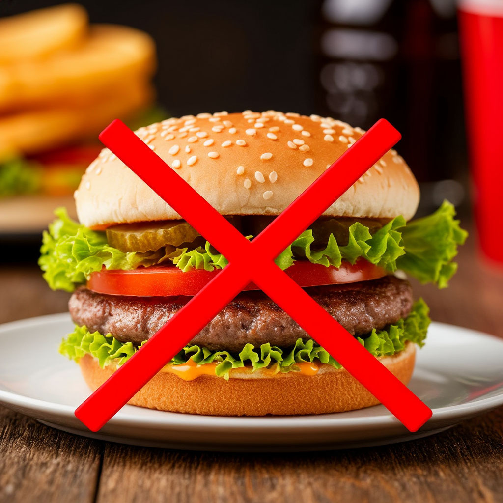 Фастфуд не рекомендуется.