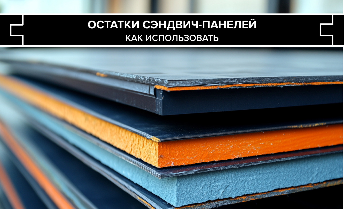 Как использовать остатки сэндвич-панелей