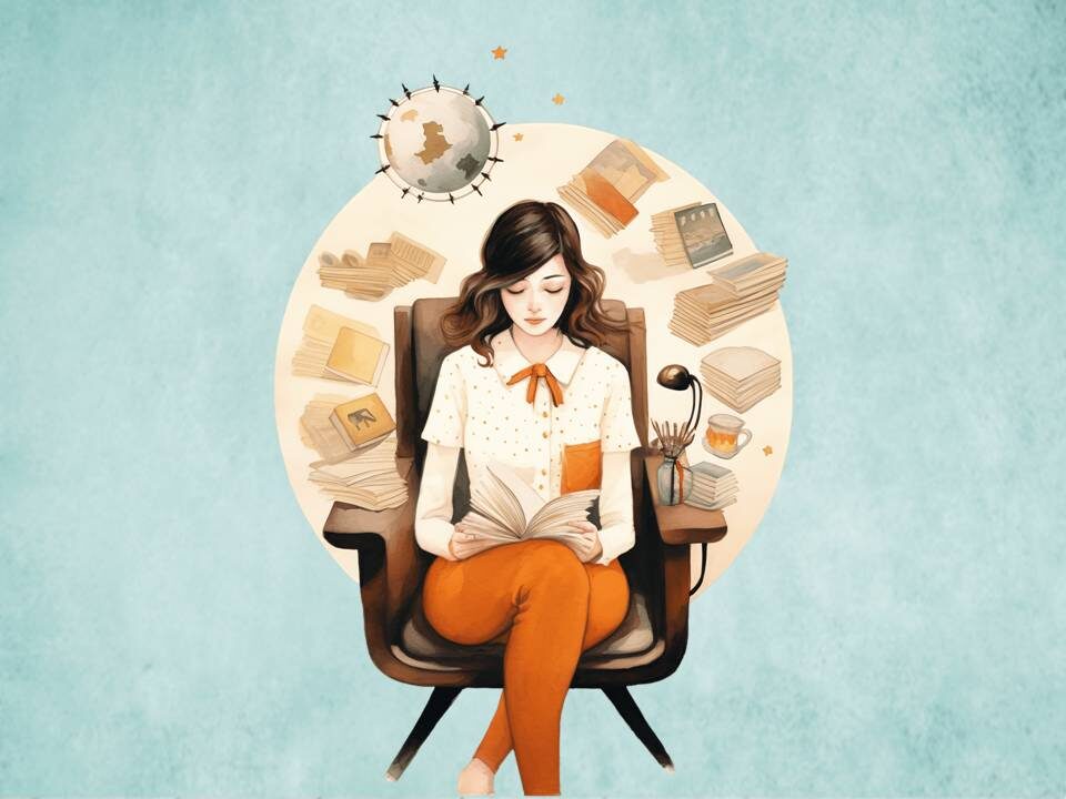 5 захватывающих книг для идеального вечера. Картинка подготовлена автором