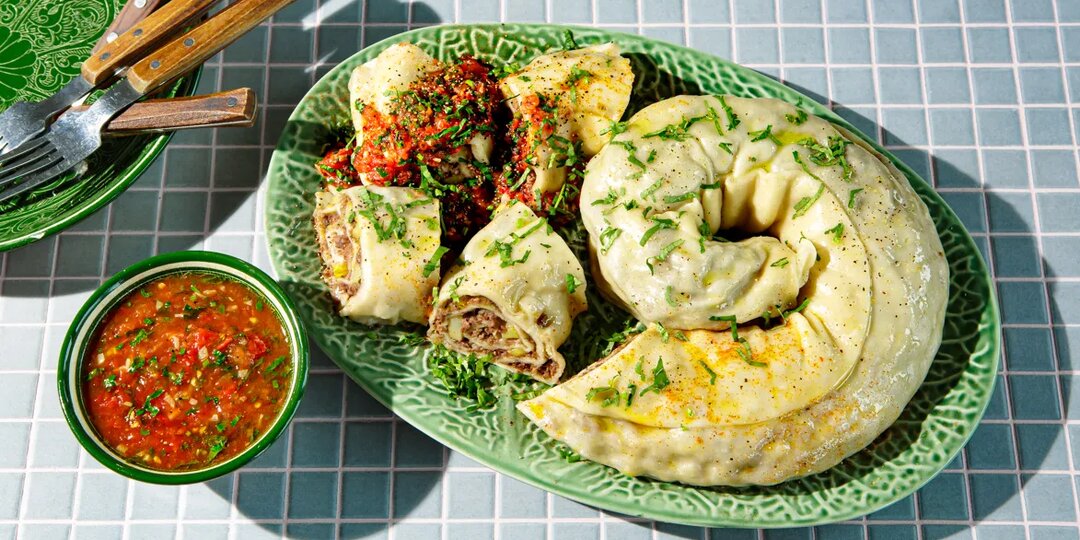 Ханум с фаршем и картофелем, пошаговый рецепт с фото на 563 ккал