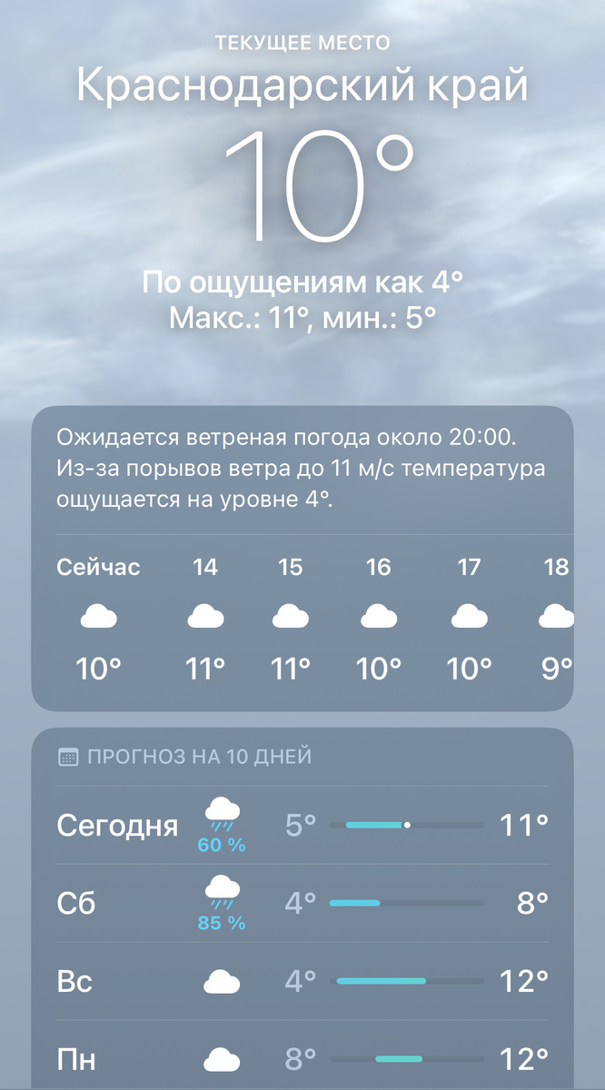 Погода в Сочи сейчас такая