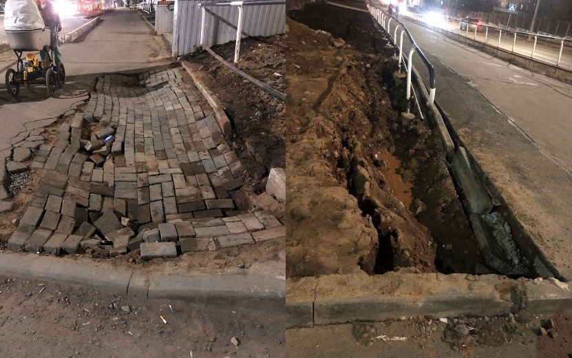  Жители отмечают, что проблемный участок находится недалеко с администрацией города. Фото: @zlou18