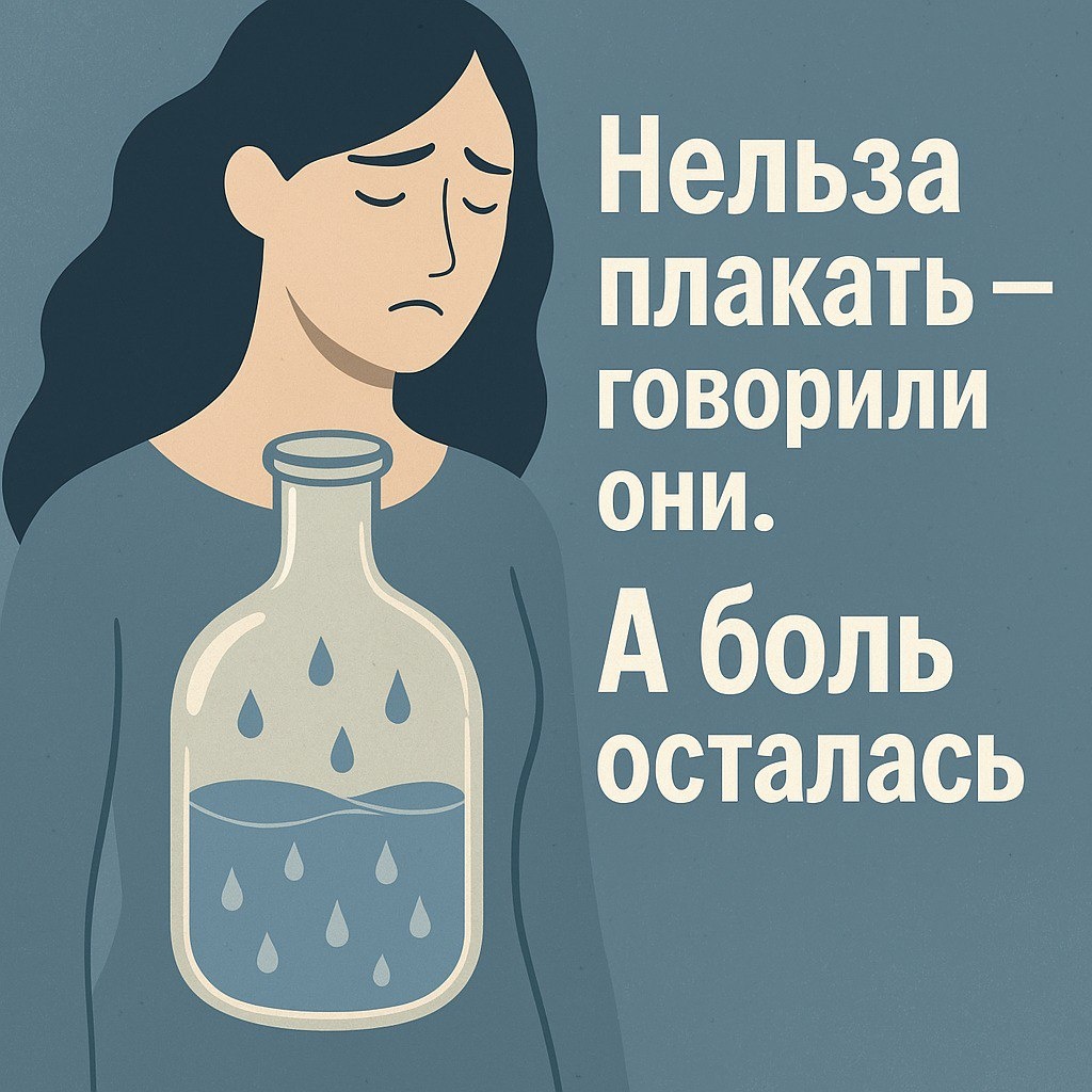 Нельзя плакать - говорили они. А боль осталась