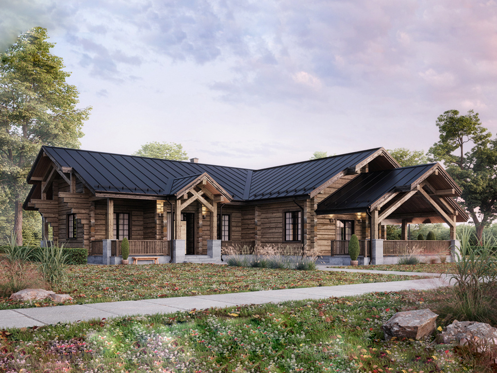 Проект дома «Йосемити» | Строительная компания «Три Топора»