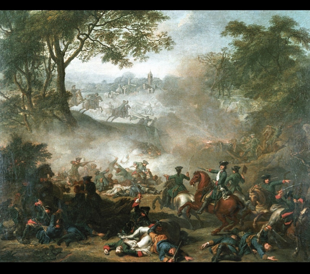 "Сражение при Лесной" Жан - Марк Натье, 1717