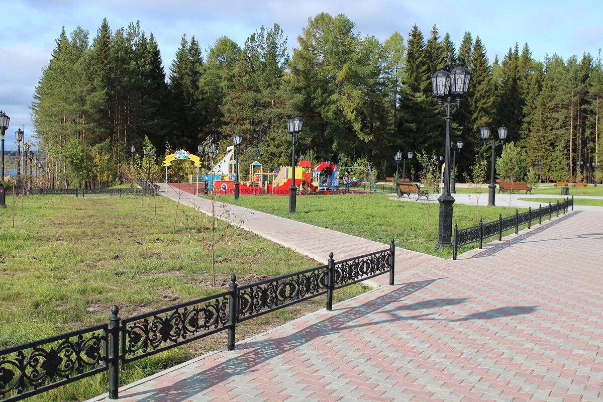 Парк угольщиков после реконструкции в 2023 году