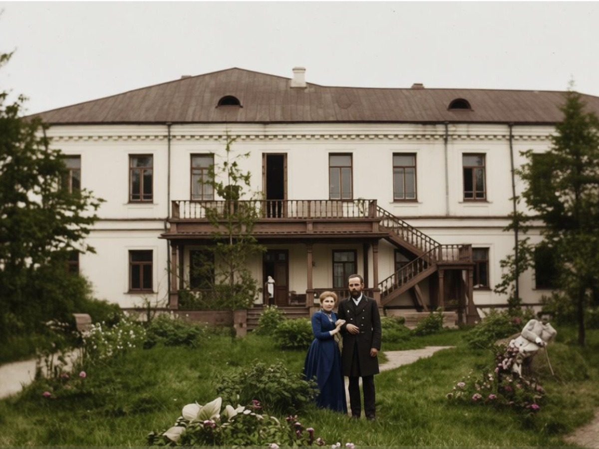 Выход в сад со второго этажа дома главноуправляющего БГО