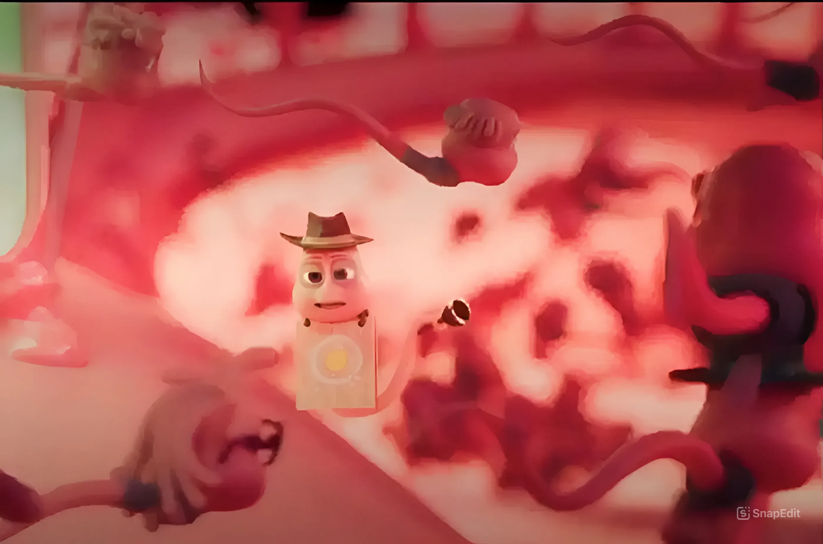 Кадр из норвежского мультфильма "Спермагеддон"