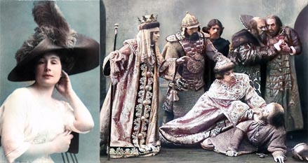 В.К. Якубенко-Вышневская. Сцена из спектакля "Царь Федор Иоаннович"