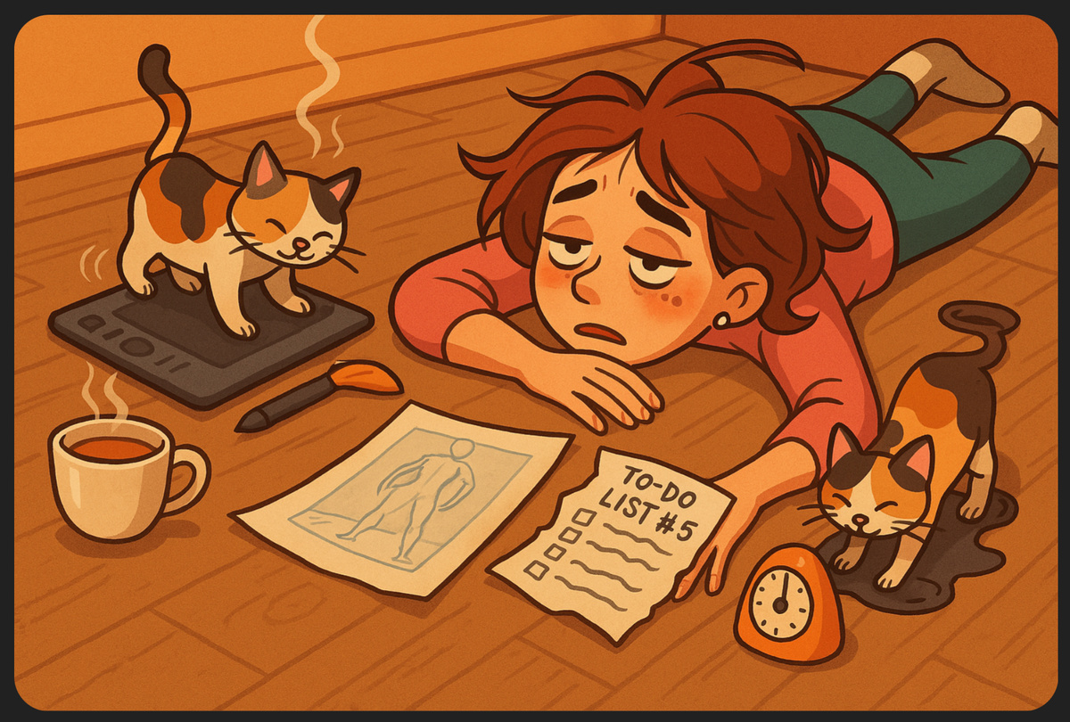 Художник и прокрастинация 