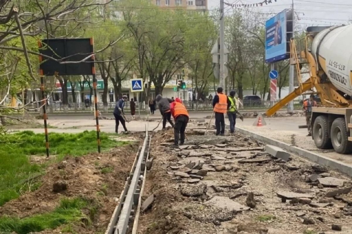    В Астрахани полным ходом идет обновление дорог