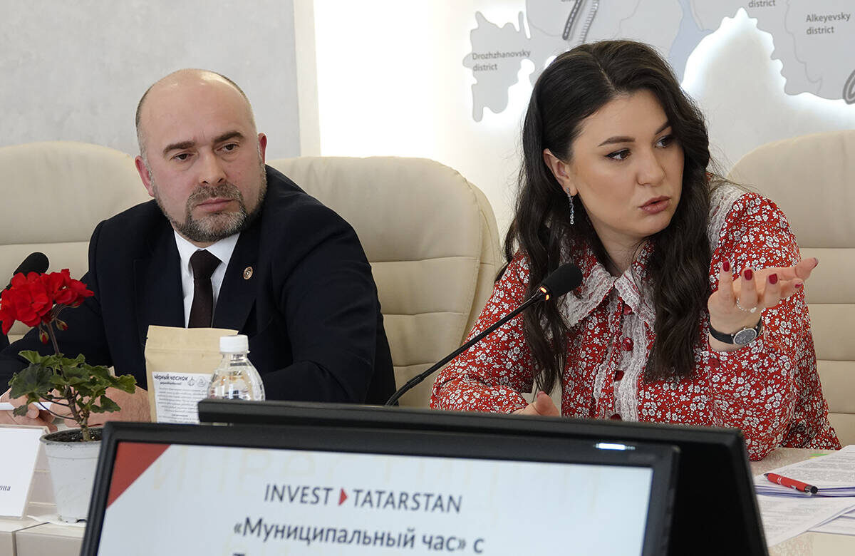 В Агентстве инвестиционного развития прошел «Муниципальный час» с участием главы Тюлячинского района Айрата ФатхуллинаФото: пресс-служба АИР РТ