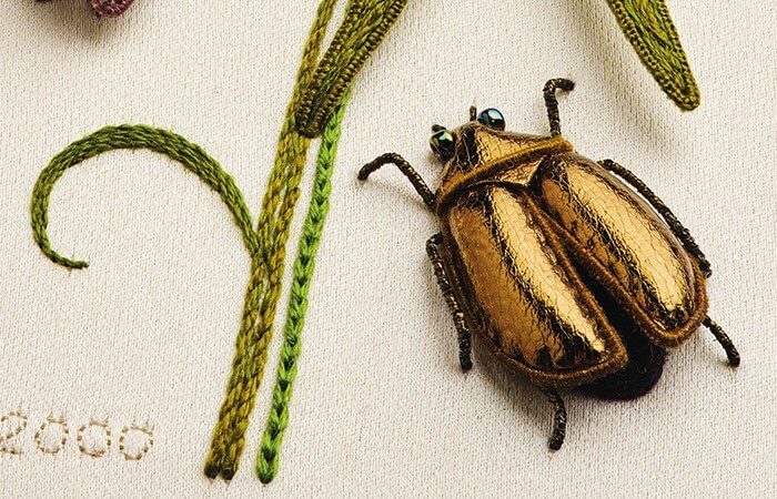 Австралийский дизайнер Джен Николас, фрагмент вышивки