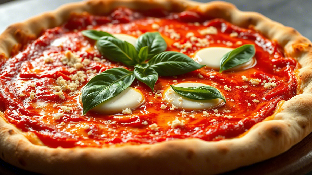 Пицца с томатным соусом