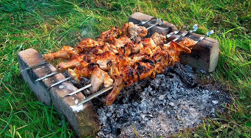   Мангал из кирпича может прослужить не один год (Shutterstock/FOTODOM)