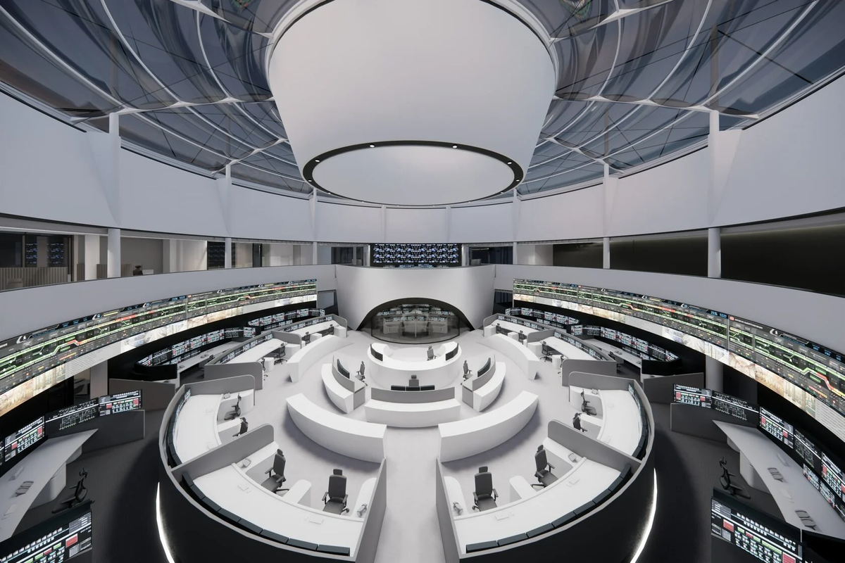 ЭТФЭ-мембрана в едином диспетчерском центре метрополитена ГУП «Петербургский метрополитен», источник: ООО «Архитектурное бюро А.С.+»