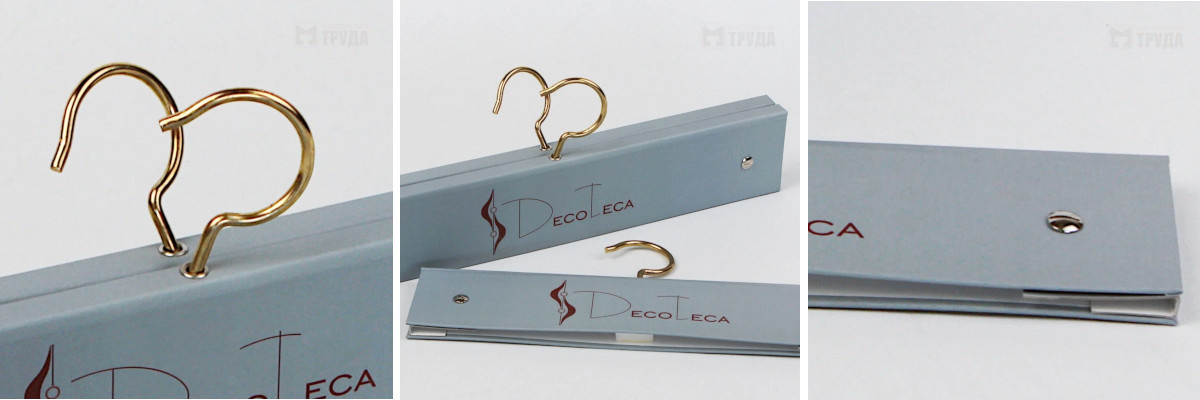 Хангер для образцов ткани. Производитель -Мастерская Труда.