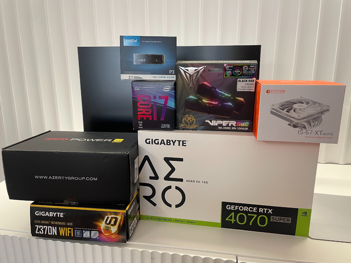 Собрал все коробки вместе, для наглядности.