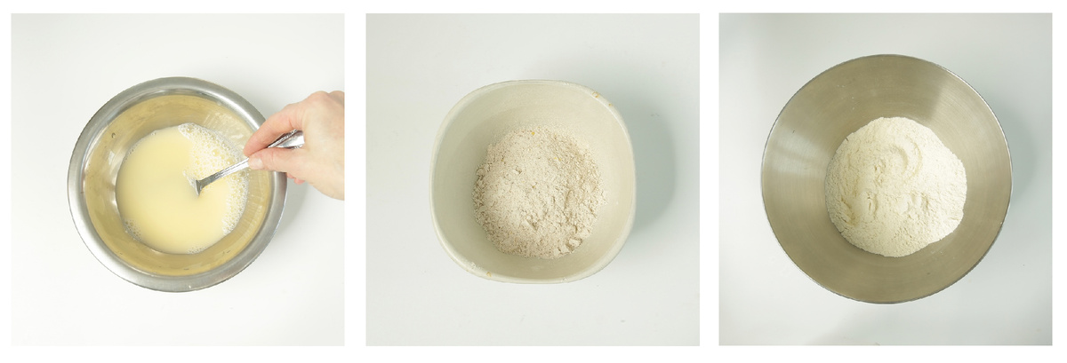 Подготавливаем ингредиенты для опары