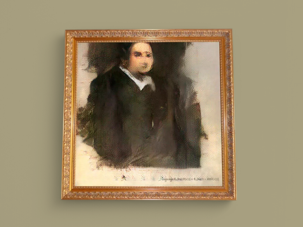 «Портрет Эдмонда Белами», созданный искусственным интеллектом и проданный за $432,500