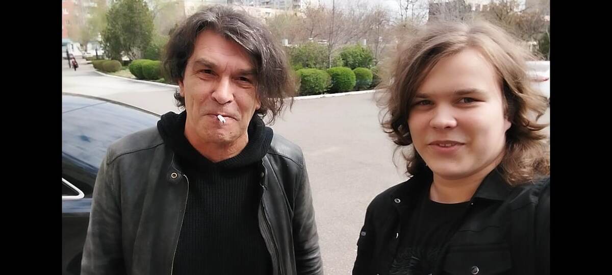 Ю. Каспарян соло-гитарист группы КИНО  с Витей! #ЦОЙ. #викторцой