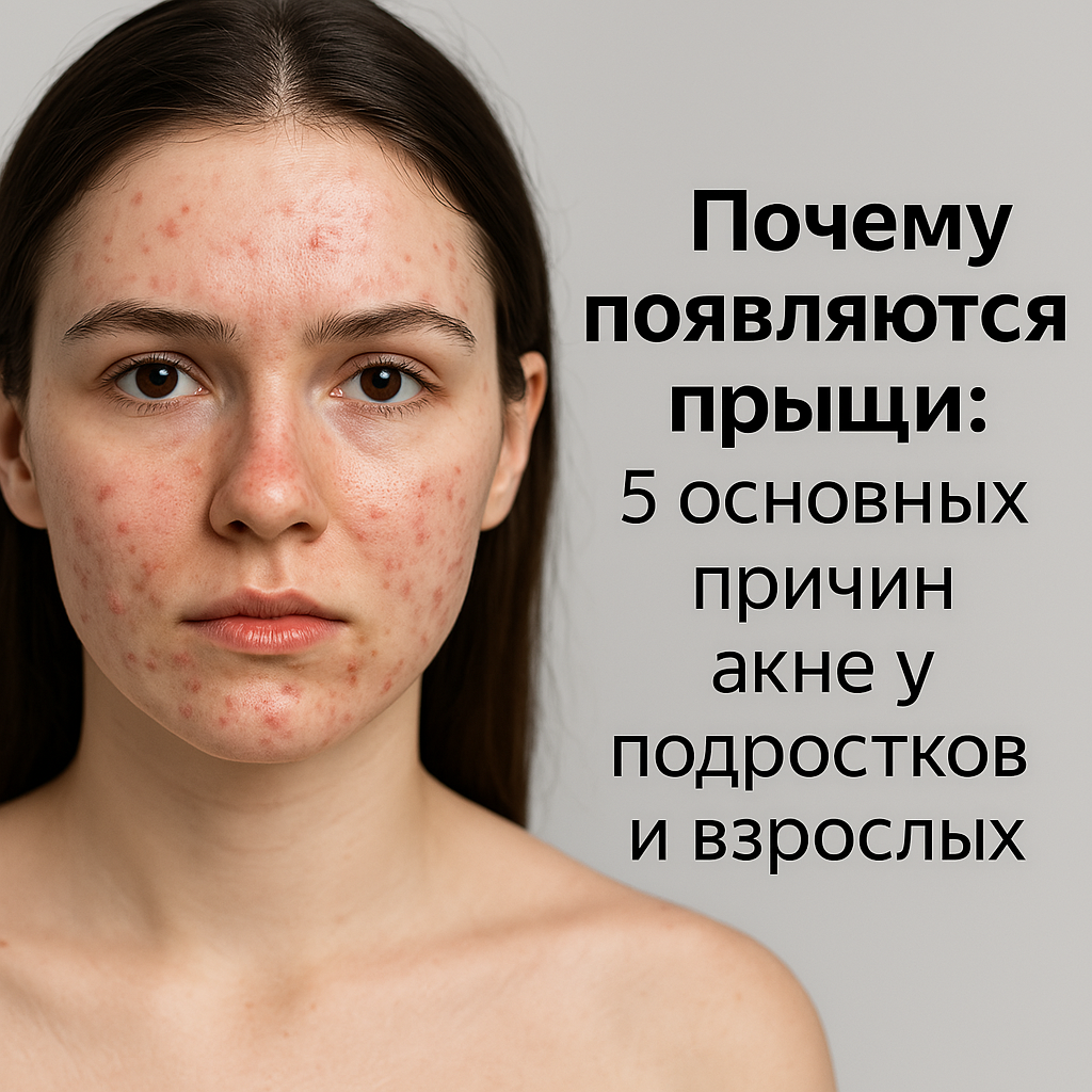 Почему появляются прыщи: 5 основных причин акне у подростков и взрослых