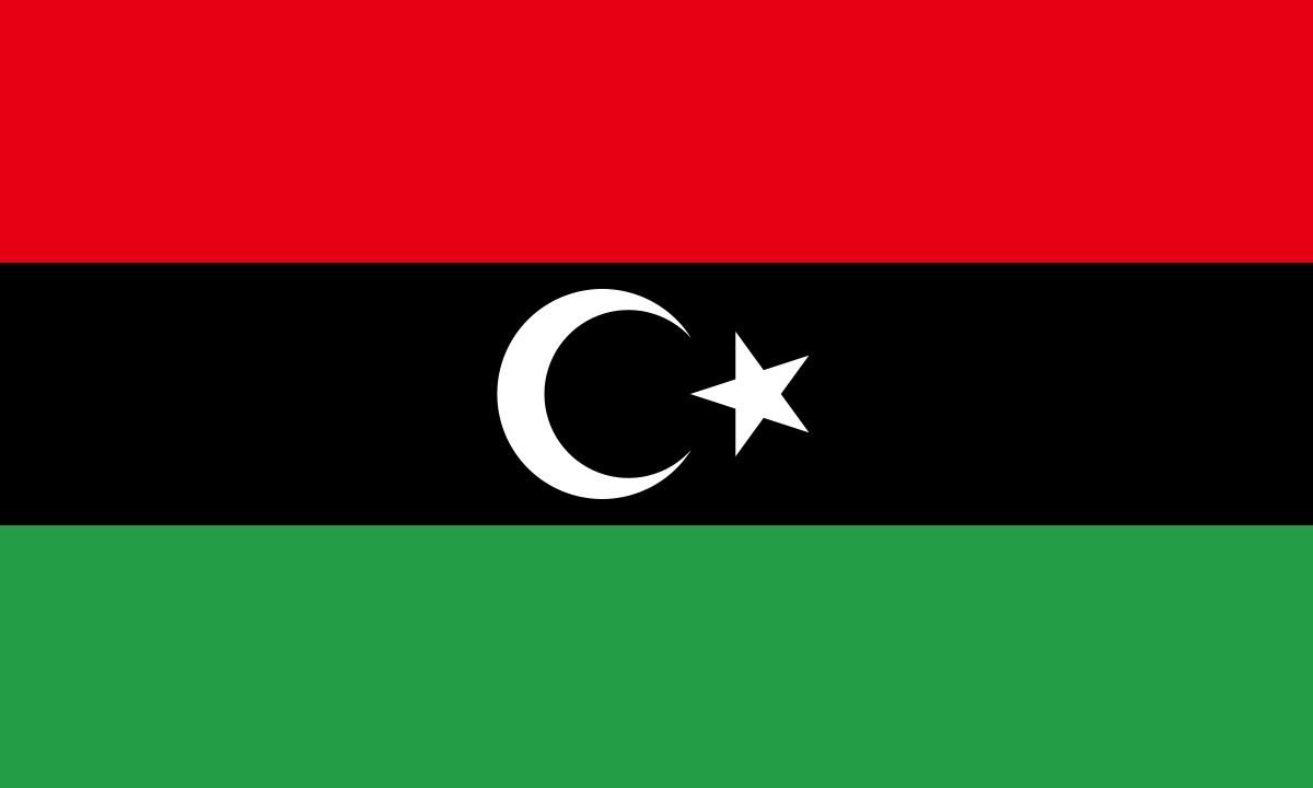 Флаг Объединённого королевства Ливия 1951 — 1969. Среди возможных толкований символики флага есть следующая. Красный цвет — это кровь, которая пролилась в борьбе за свободу Ливии. Чёрный цвет — это память о тех днях, когда ливийцы жили в оккупации. Зелёный символизирует светлое будущее страны, а также сельское хозяйство и различные природные богатства. Полумесяц и звезда — символы ислама.